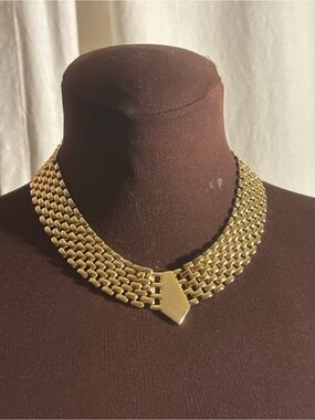Egyptian Revival Style Vintage Collar Necklace-1970s/80s